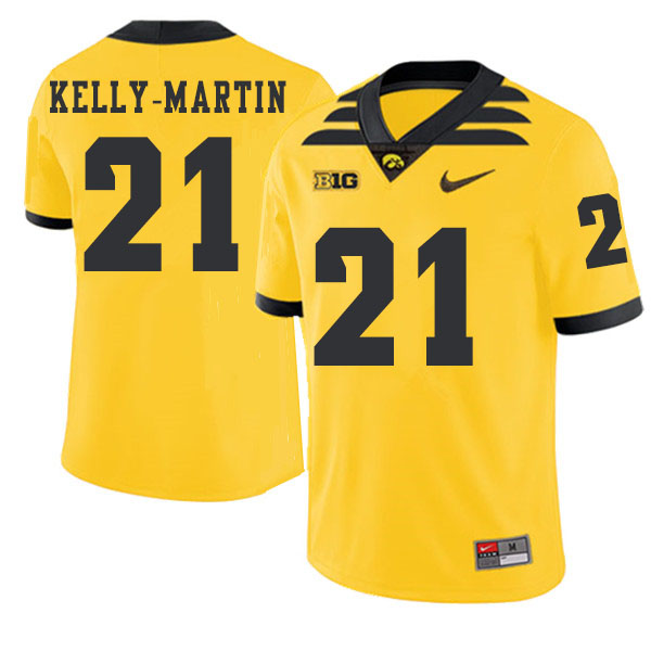 2019 Men #21 Ivory Kelly-Martin Iowa Hawkeyes College Football Alternate Jerseys Sale-Gold